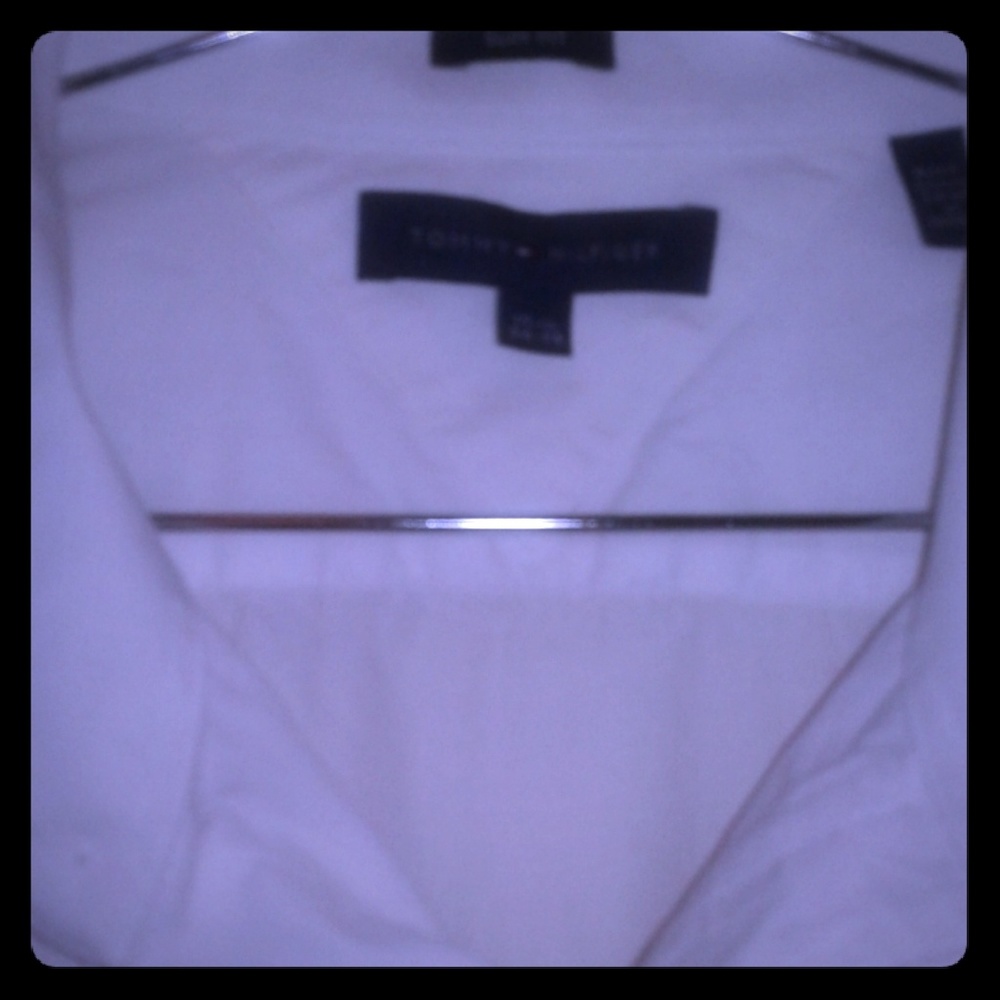 Men's long sleeve white dress short